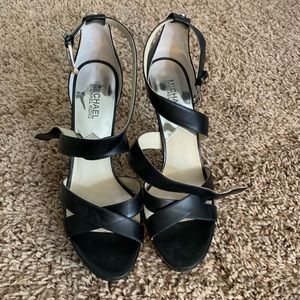 Michael Kors Strappy Leather Sandals